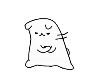 🙂‍↔️ mochi cat telegram sticker
