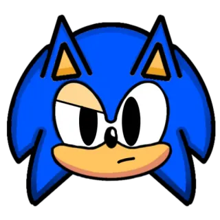 🤨 Sonic sonic, hedgehog, cartoon, character telegram sticker