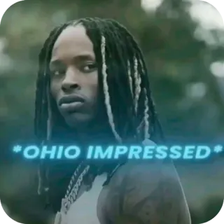😳 King Von *OHIO IMPRESSED* whatsapp sticker