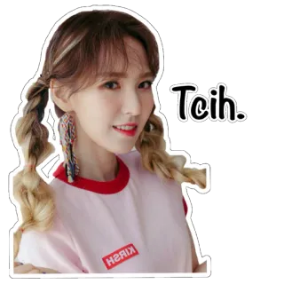 😏 Tcih. 人, 女性, 女人, 女孩, 肖像, 微笑 telegram sticker