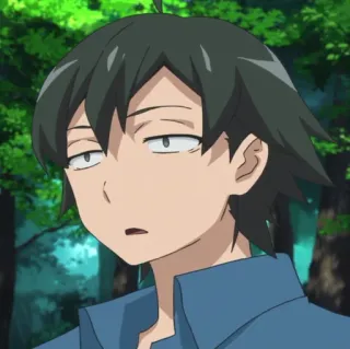 🥀 Hachiman Hikigaya My Teen Romantic Comedy SNAFU Anime, Personagem, Hachiman Hikigaya, SNAFU, Inexpressivo telegram sticker