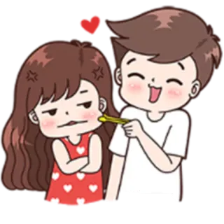 😬 커플, 사랑, 하트, 만화, 애정, 관계 whatsapp sticker