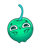 ☺️ fruit, apple, cartoon, cute, sticker telegram sticker
