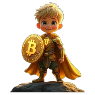 🫥 Dibujos animados, Bitcoin, Cripto, Moneda, Financiero, Digital, Ilustración telegram sticker