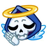 Reaper Skull Emoji telegram emojis 👼