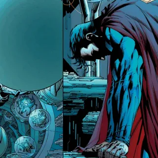 💎 Superman Superheld, Comic, DC, traurig, Mann telegram sticker