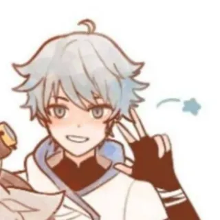 ✌ Chongyun Genshin Impact anime, video game, chibi, kawaii, genshin impact, chongyun telegram sticker