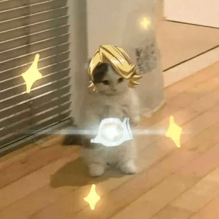 🐈 Koichi Hirose JoJo's Bizarre Adventure gato, anime, JoJo's Bizarre Adventure, Koichi Hirose, engraçado, adesivo telegram sticker