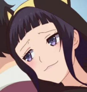 🃏 anime, manga, cartoon, girl, smug, expression telegram sticker