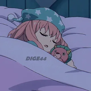 🛌 Anya Forger Spy x Family DIGE44 Anime, Sonno, Carino, Fanart, Anya, Spy x Family telegram sticker