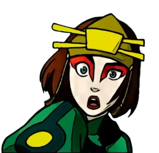 🤨 Ty Lee Avatar: The Last Airbender Ty Lee, Avatar: Der Herr der Elemente, Cartoon Figur, Zeichentrickserie, Weibliche Figur, Action whatsapp sticker