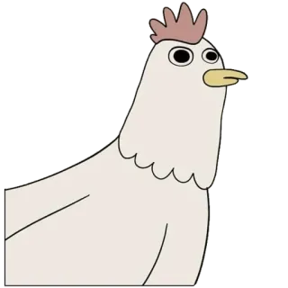 😂 pollo, animale, uccello, animale da fattoria, pollame telegram sticker