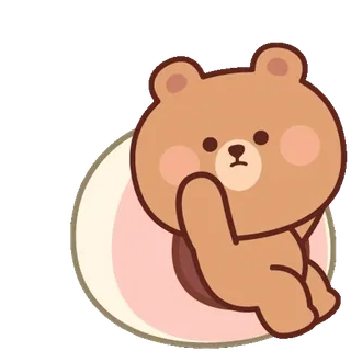 🍭 медведь, милый, животное, мультик, каваий whatsapp sticker
