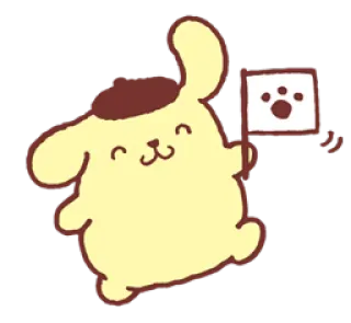 🙂 Pom Pom Purin sanrio, dog, cartoon, cute, character telegram sticker