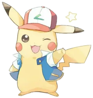 👍 Pikachu Pokemon โปเกมอน, ปิกาจู, อนิเมะ, การ์ตูน telegram sticker
