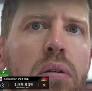 😟 Sebastian Vettel fórmula 1, f1, carreras, piloto, coche de carreras telegram sticker