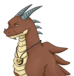 😑 dragón, policía, agente, fantasía, insignia whatsapp sticker