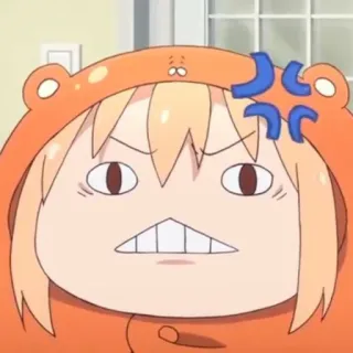 🍧 Umari Doma Himouto! Umaru-chan 动漫, 卡通, 生气, 搞笑, 表情包, 干物妹！小埋 whatsapp sticker