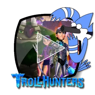 ▶ Trollhunters TROLLHUNTERS Trollhunters, fantasy, animation, Jim Lake Jr, Claire Nuñez, trolls telegram sticker