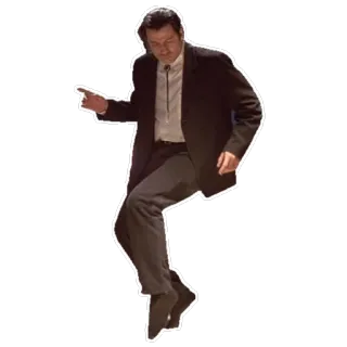 💃 Vincent Vega Pulp Fiction ballo, danza, Pulp Fiction, John Travolta, Vincent Vega telegram sticker