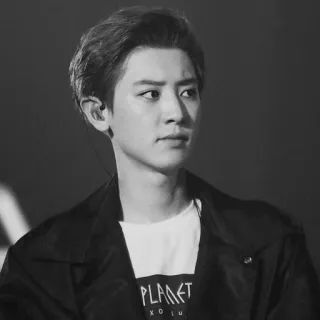 〰 PLANET person, porträt, mann, kpop, exo, chanyeol telegram sticker