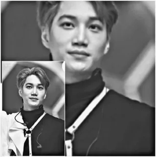 ☠ Kai kpop, kai, exo, singer, dancer, korean telegram sticker