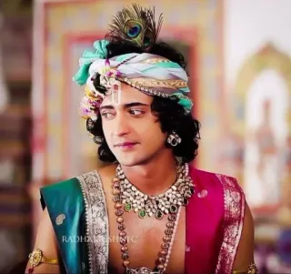😕 Krishna hindu, god, indian, religious telegram sticker