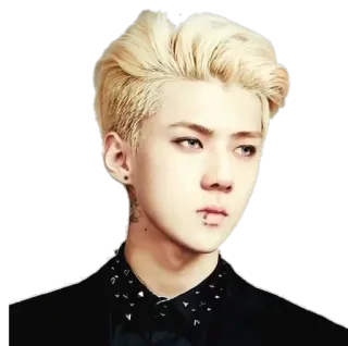 👿 Sehun sehun, exo, kpop, singer, idol, blonde, asian, male whatsapp sticker