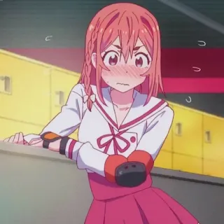 🧡 Sumi Sakurasawa Rent-A-Girlfriend Anime, Mädchen, Süß, Sumi Sakurasawa, Rent-a-Girlfriend, Errötend whatsapp sticker