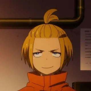 💛 anime, character, blonde, smug telegram sticker