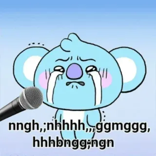 😭 Koya BT21 nngh,;nhhhh,,,ggmggg, hhhbngg;ngn whatsapp sticker
