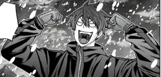 😈 Anime, Manga, Personaje, Nieve, Invierno, Celebración telegram sticker