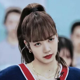 😡 Lisa lisa, blackpink, kpop, zangeres, idool, portret, gezicht telegram sticker