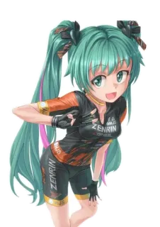 😃 ZENRIN Anime, Chica, Manga, Zenrin, Ciclismo telegram sticker