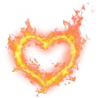 ❤ หัวใจ, ไฟ, เปลวไฟ, ความรัก, กำลังไหม้ telegram sticker
