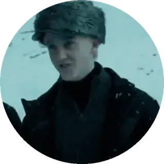 Зима Хогвартс @stickers_HarryPotter telegram stickers