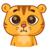 Grumpy tiger @Emoji_Statuses telegram emojis 😙