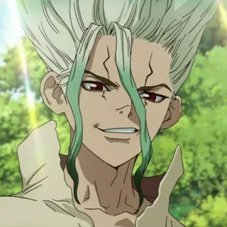 🗿 Senku Ishigami Dr. Stone anime, character, Dr. Stone, Senku Ishigami, science telegram sticker