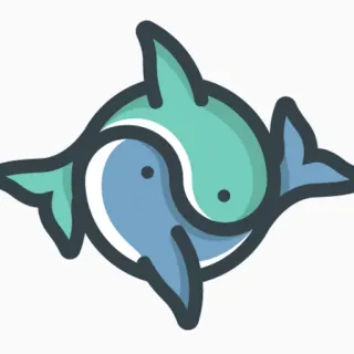 ☯ yin yang, fish, duality, balance, peace telegram sticker