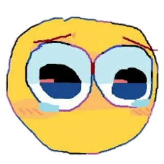 😢 emoji, menangis, sedih, ekspresi, wajah, air mata telegram sticker