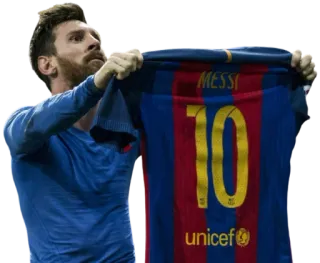 💪 Lionel Messi MESSI 10 UNICEF サッカー, フットボール, 選手, スポーツ, アスリート, FCバルセロナ whatsapp sticker
