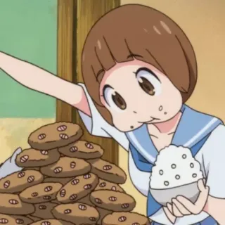 🥠 Mako Mankanshoku Kill la Kill Anime, Manga, Makanan, Karakter, Mako Mankanshoku, Kill la Kill whatsapp sticker