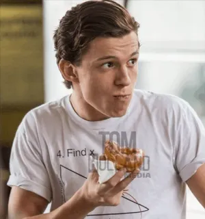 Tom Holland 2😎 by: @tomhollandd whatsapp stickers