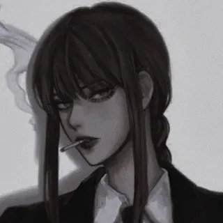 🔗 Makima Chainsaw Man makima, chainsaw man, anime, manga, smoking, woman telegram sticker