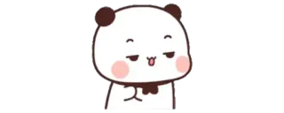 😏 Panda, Cartoon, Niedlich, Ausdruck, Faul telegram sticker