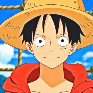🍞 Monkey D. Luffy One Piece 动漫, 海贼王, 蒙奇·D·路飞, 路飞, 草帽 telegram sticker