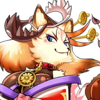 😏 rubah, kitsune, anime, manga, hewan, karakter telegram sticker
