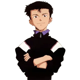 🔷 Toji Suzuhara Neon Genesis Evangelion Anime, Personaggio, Studente, Evangelion, Toji telegram sticker