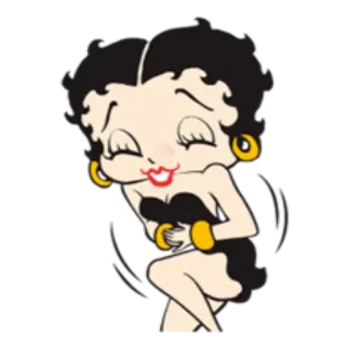 😄 Betty Boop cartoon, animated, flapper, singer, vintage, character telegram sticker