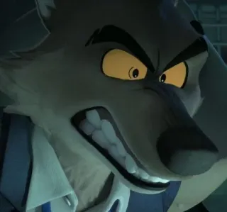 😡 Mr. Wolf The Bad Guys wolf, wütend, cartoon, animation, the bad guys telegram sticker